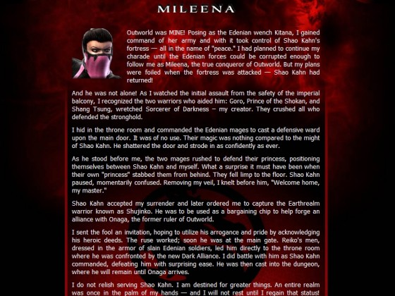 MKA Biographie Mileena