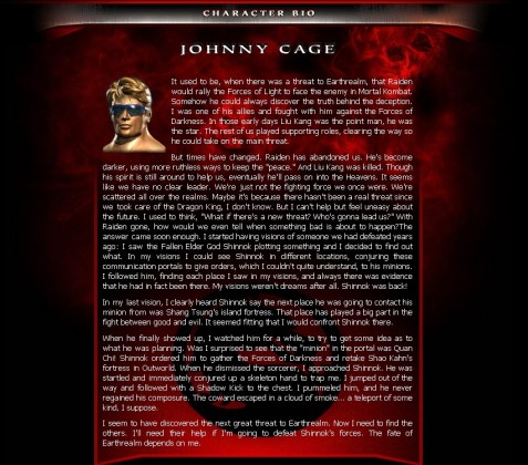 MKA Biographie Johnny Cage