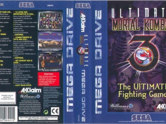 UMK3 Cover Mega Drive