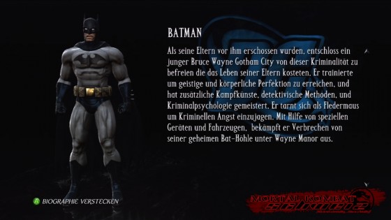 MKvsDC Biographie Batman