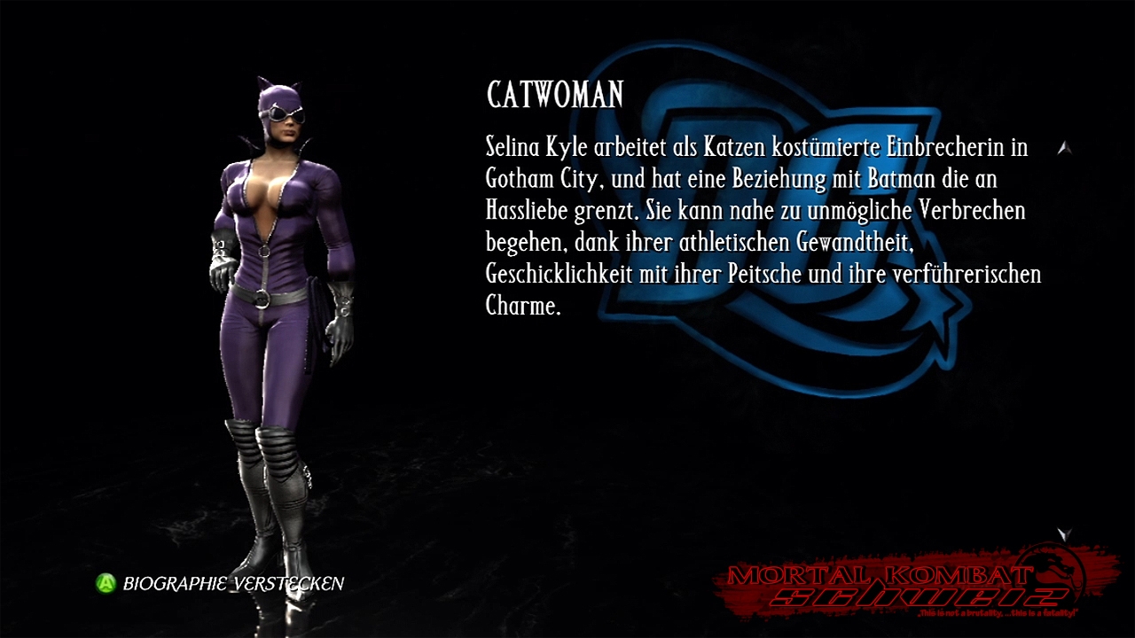 MKvsDC Biographie Catwoman