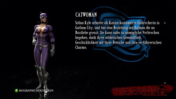 MKvsDC Biographie Catwoman