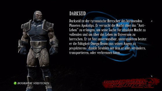MKvsDC Biographie Darkseid