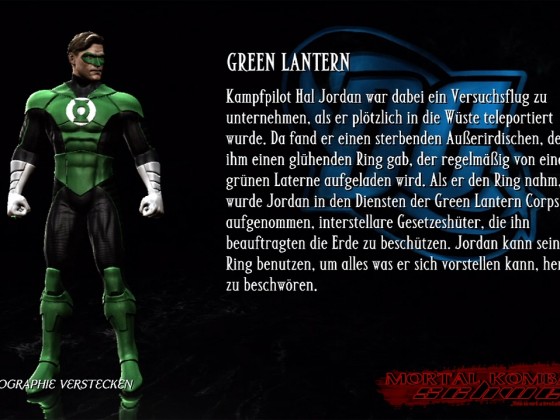 MKvsDC Biographie Green Lantern