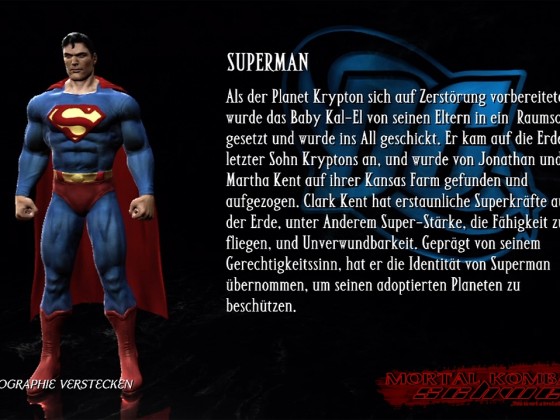 MKvsDC Biographie Superman