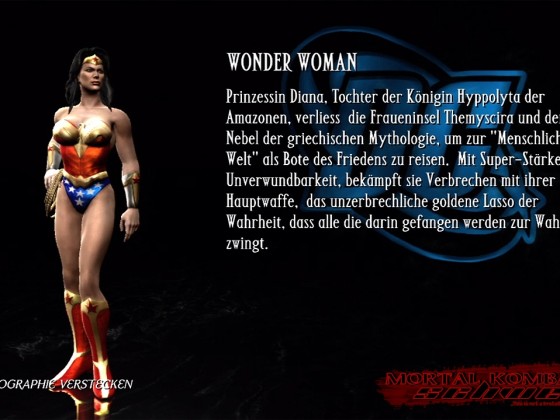 MKvsDC Biographie Wonder Woman