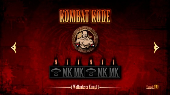 MK2011 Artwork Kombat Kode Waffenloser Kampf