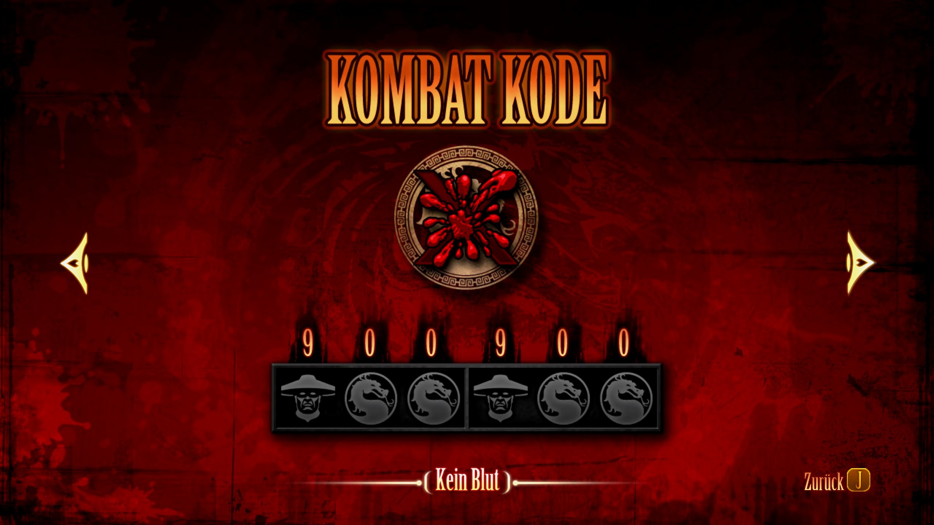 MK2011 Artwork Kombat Kode kein Blut