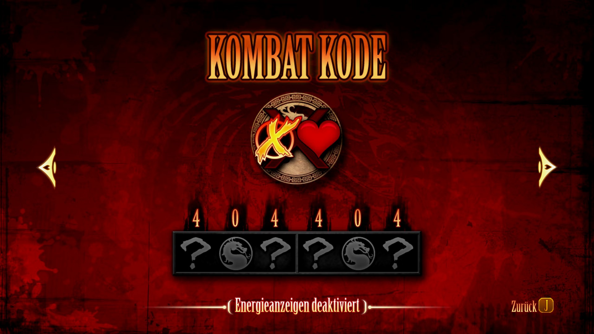 MK2011 Artwork Kombat Kodes Energieanzeige deaktivieren