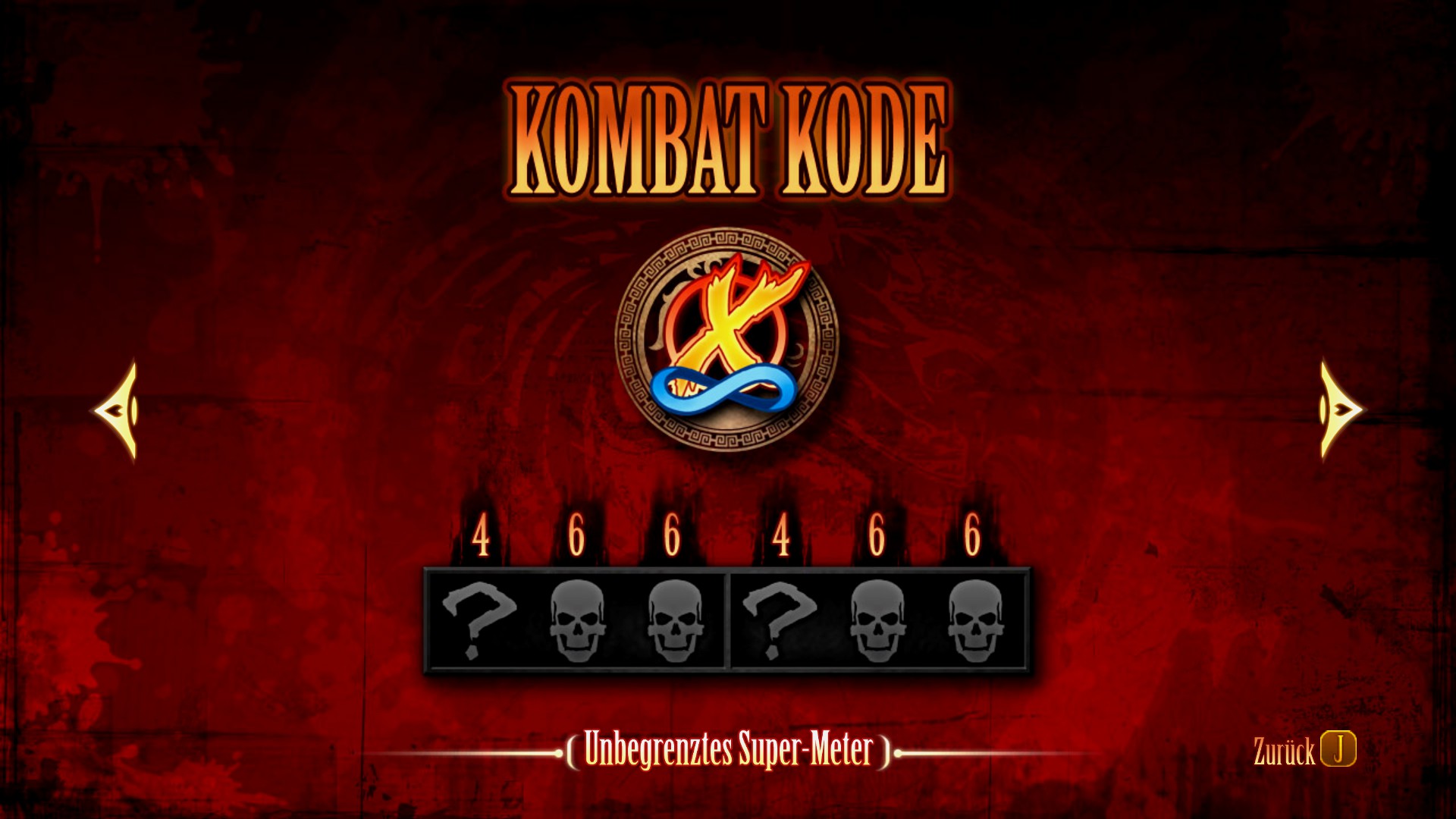 MK2011 Artwork Kombat Kode unbegrenzter Super-Meter