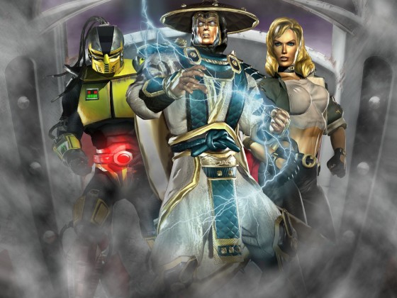 MK Deadly Alliance Wallpaper Raiden - Sonya - Cyrax