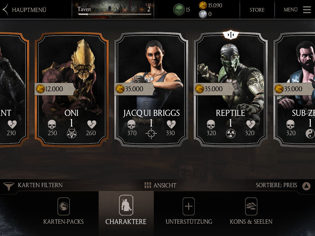 MKX Mobile Screenshot