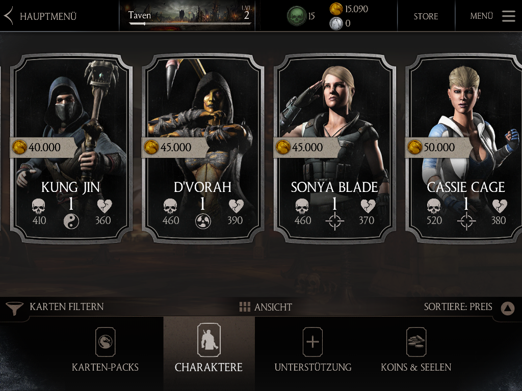 MKX Mobile Screenshot