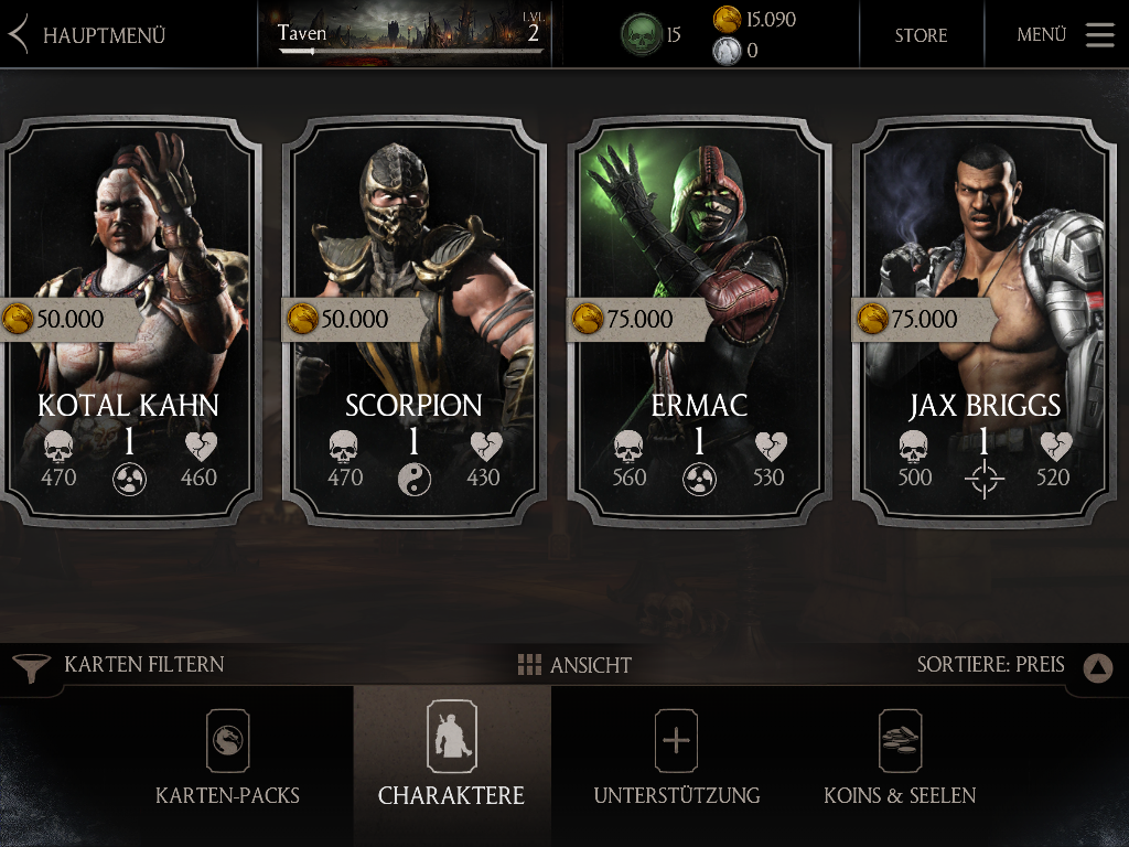 MKX Mobile Screenshot