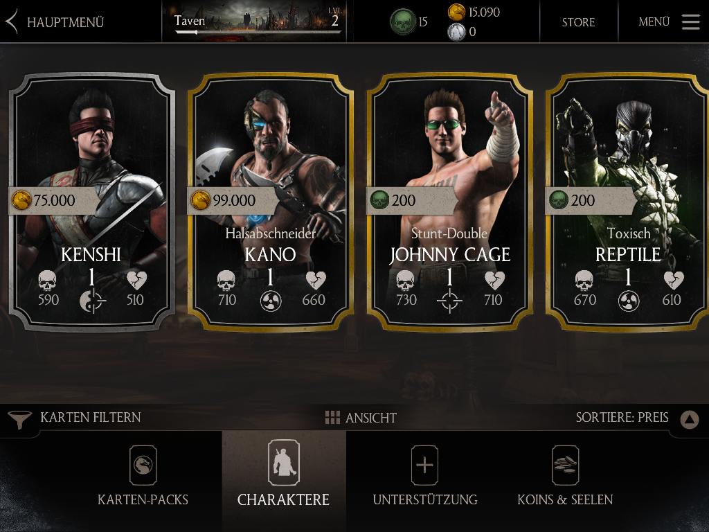 MKX Mobile Screenshot