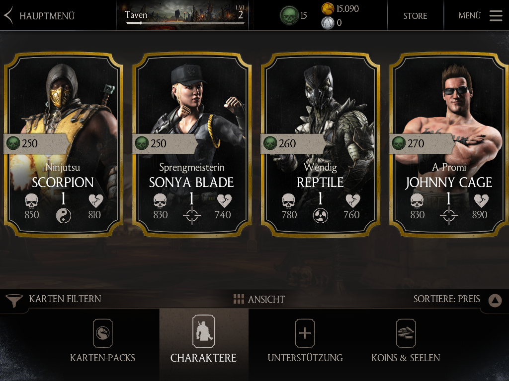 MKX Mobile Screenshot