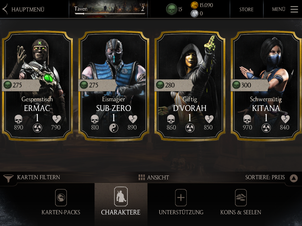 MKX Mobile Screenshot