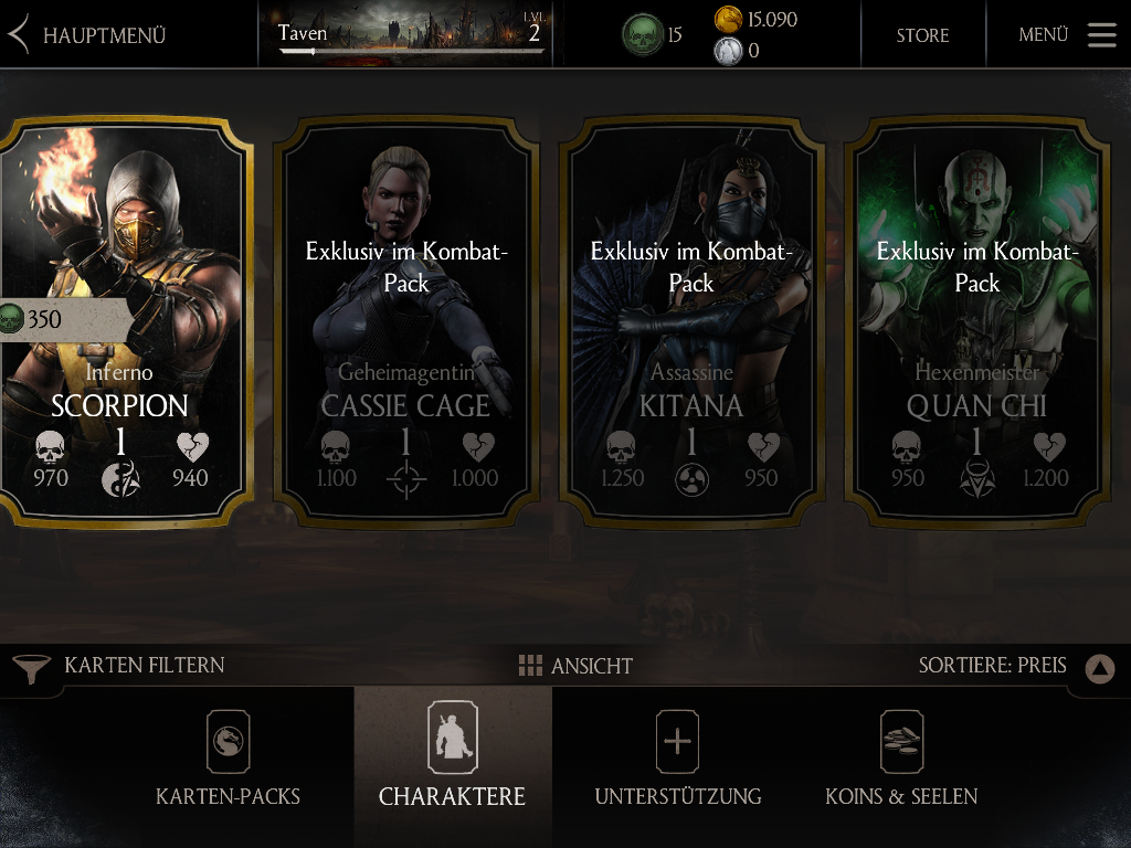 MKX Mobile Screenshot