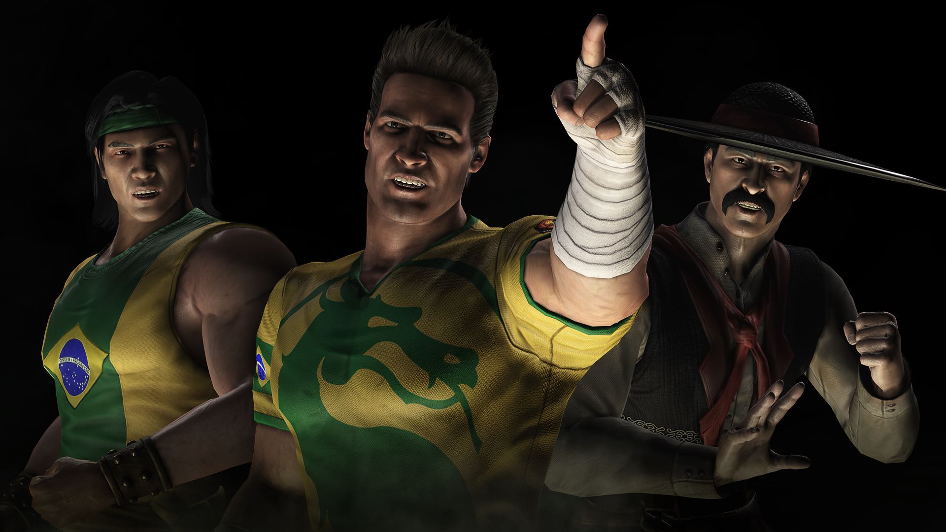 Football, Johnny Cage, Liu Kang, Kung Lao