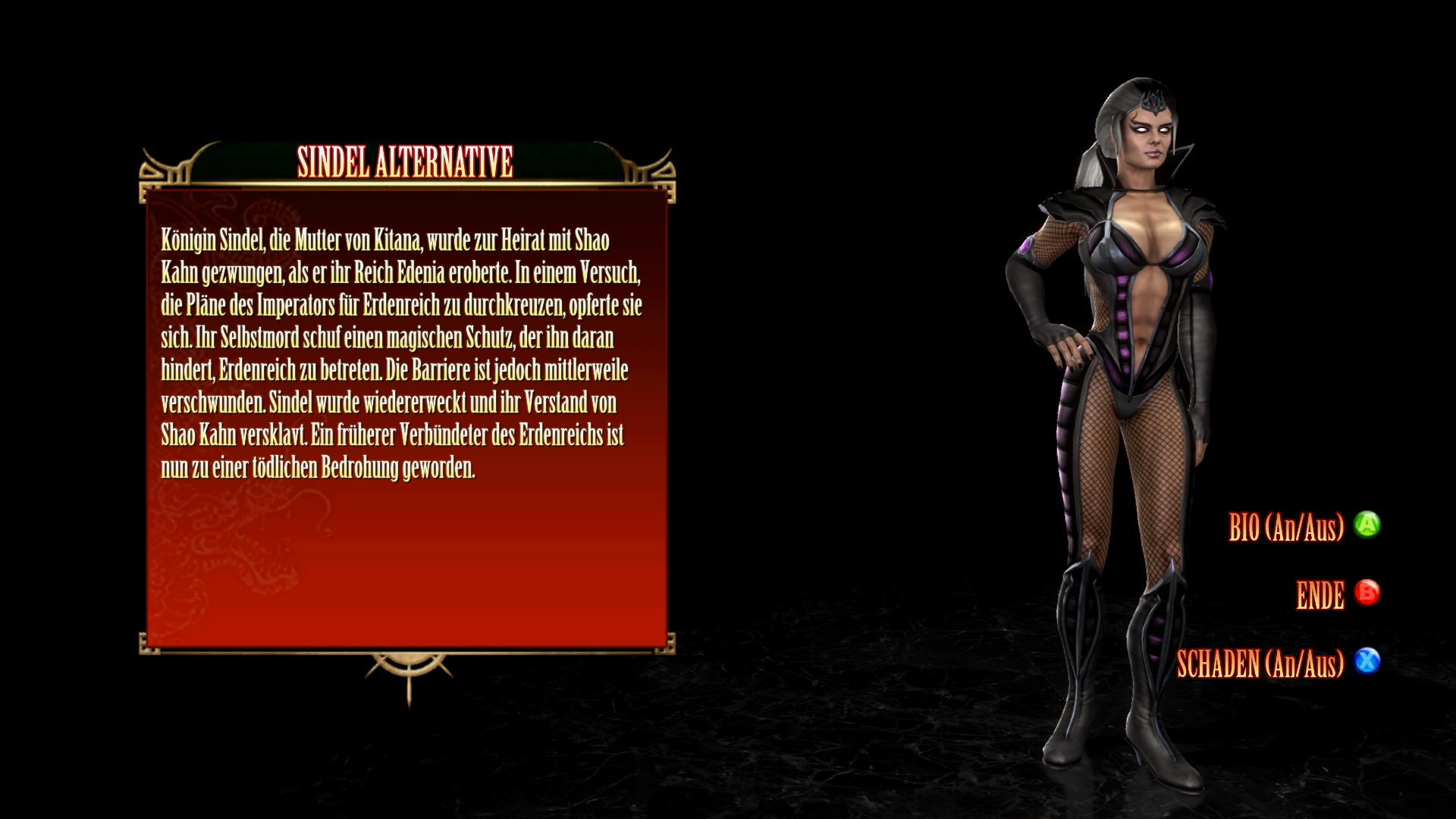 Sindel 2 Biographie MK9