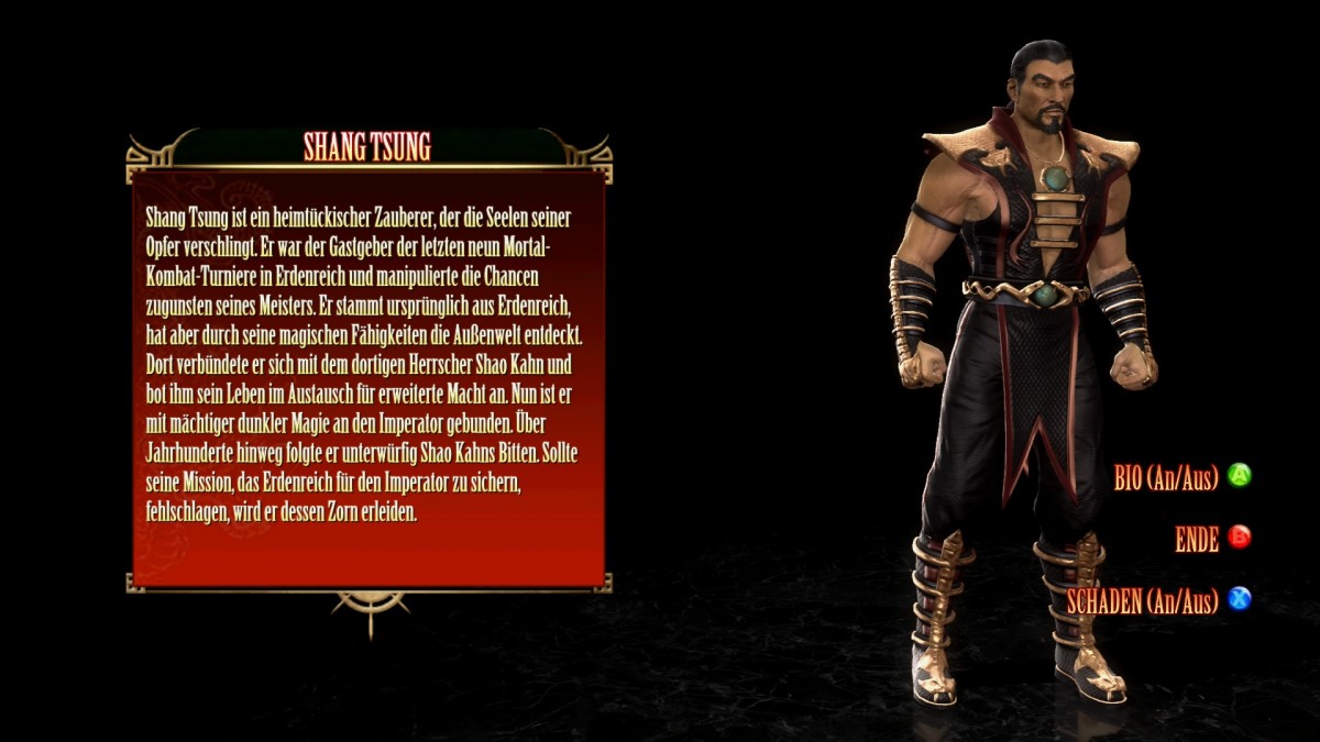 Shang Tsung 1 Biographie MK9