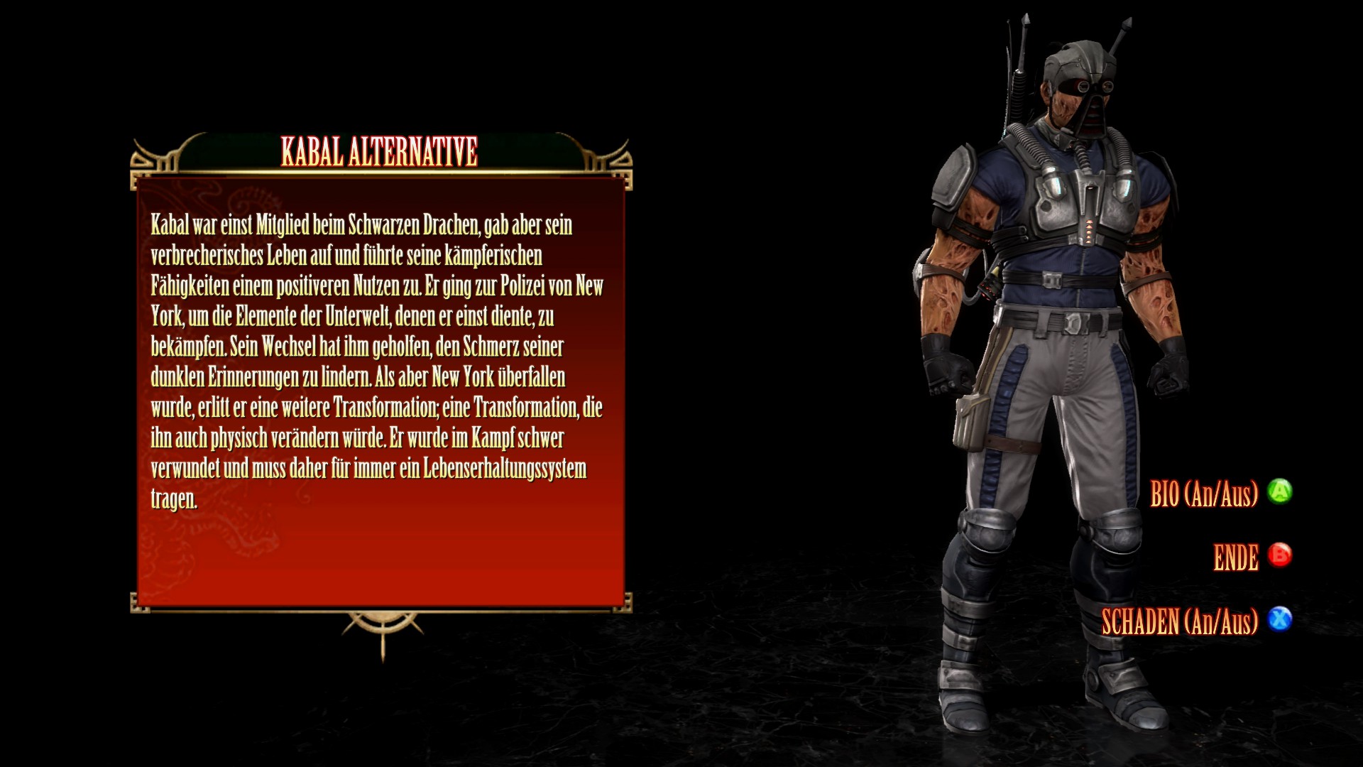 Kabal 2 Biographie MK9