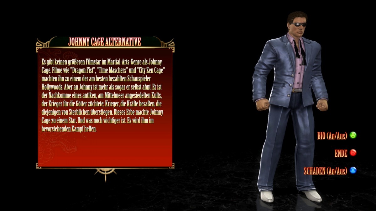 Johnny Cage 1 Biographie MK9