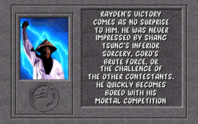 Rayden Ending 1