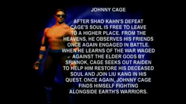 MK4 Biographie Johnny Cage