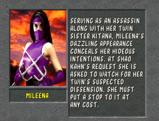MK2 Biographie Mileena