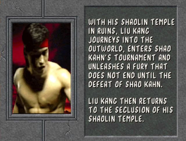 MK2 Ending Liu Kang 1