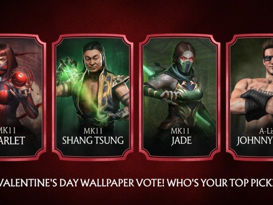 Valentins Day - Skarlet Johnny Cage Jade Shang Tsung