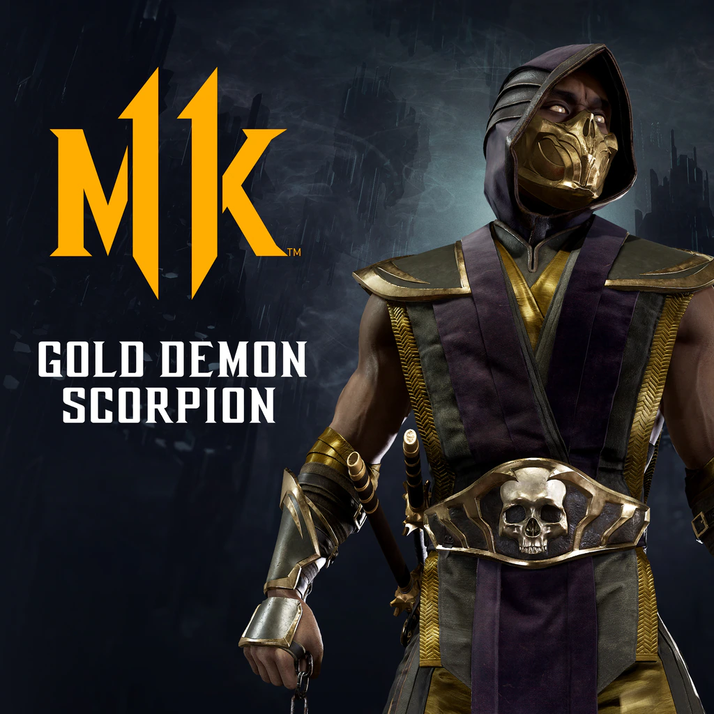 MK11 Scorpion Gold Demon Skin