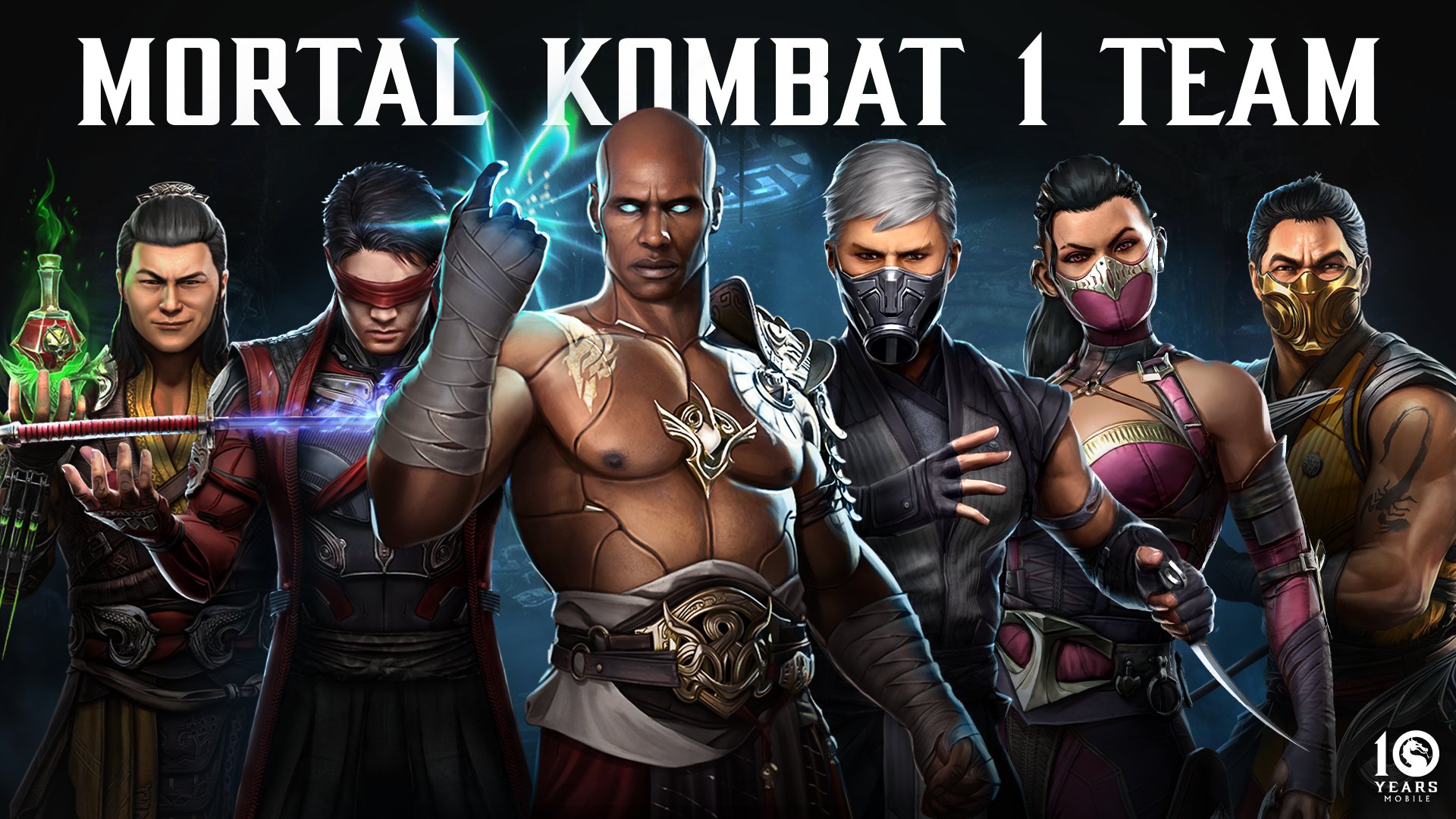 MKMobile MK1 Team Shang Tsung Geras Scorpion Mileena Kenshi Smoke
