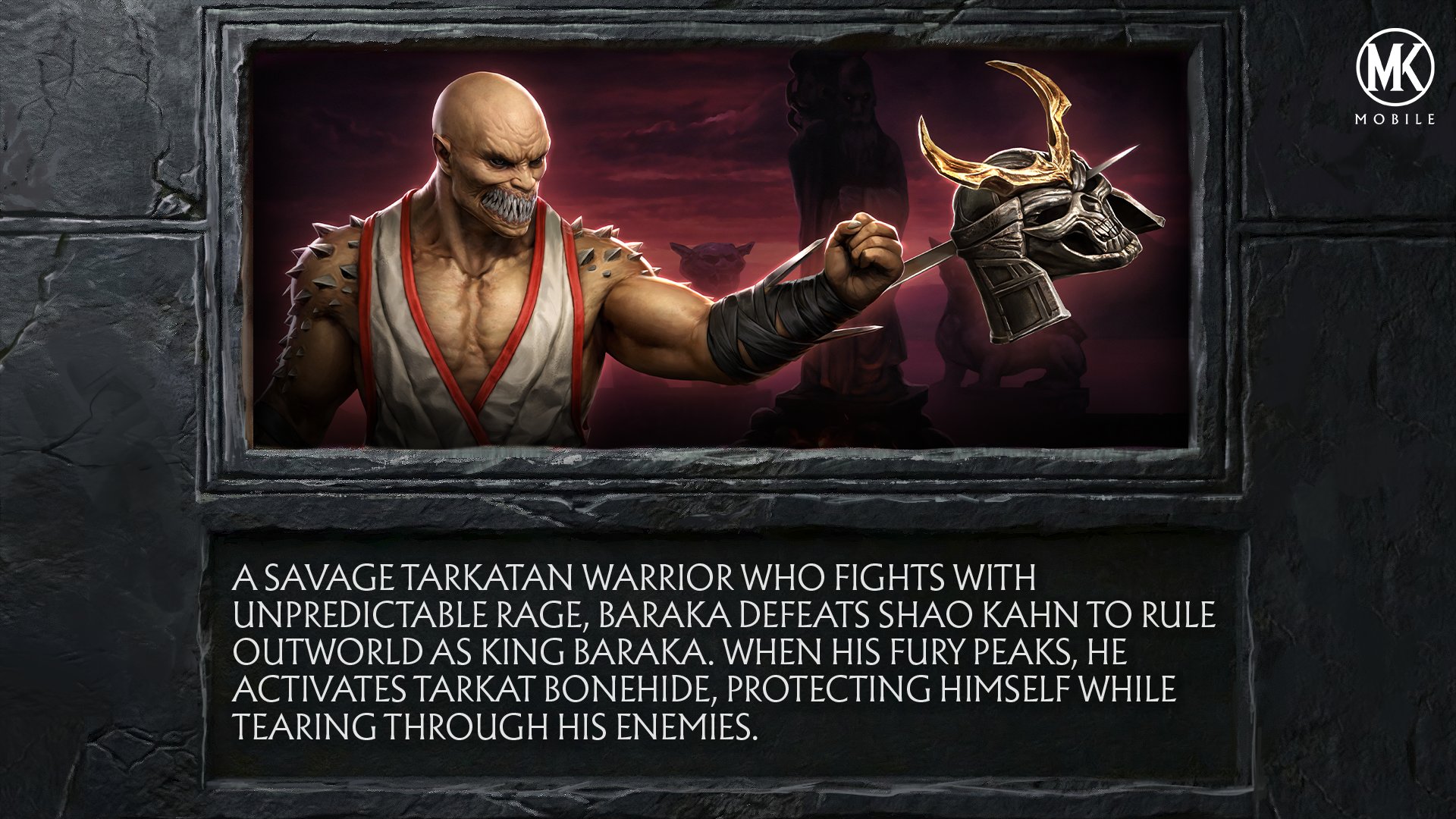 MKMobile Baraka MK2 Shao Kahn