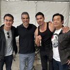 MKMovie2 BtS Ed Boon, Joe Taslim Lewis Tan Chin Han