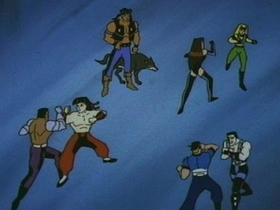 MKDotR Episode08 Screen009 Nightwolf Keeva Kitana Sonya Sub-Zero Jax Stryker Liu Kang