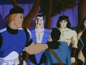 MKDotR Episode08 Screen006 Stryker Sub-Zero Liu Kang Kitana Quan Chi